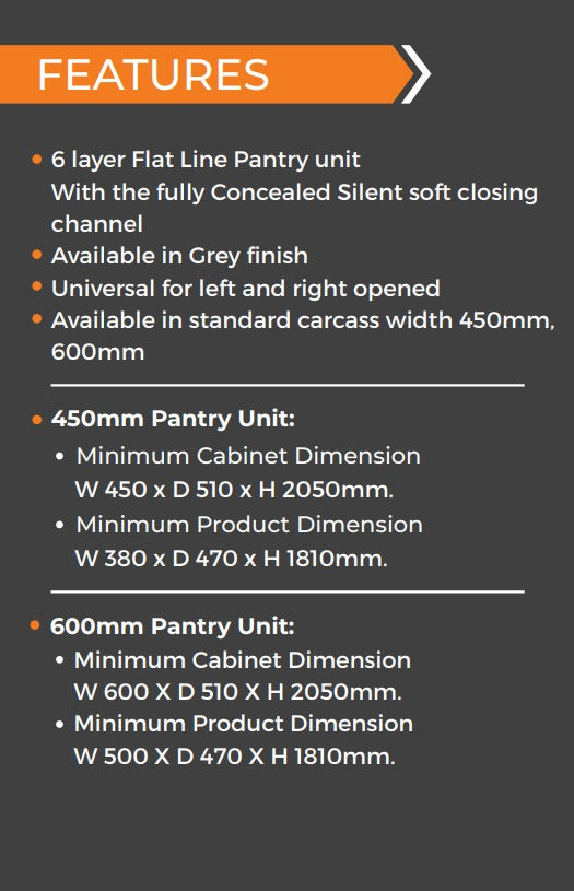 PANTRY UNIT ( FLATLINE )