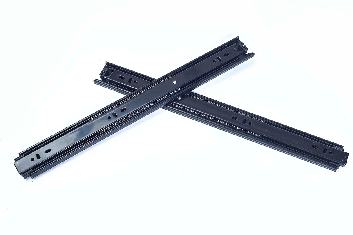 BLACK / ZINC DRAWER SLIDES (50KG)  TC-8636
