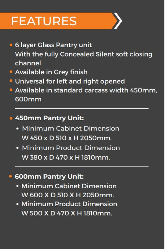 PANTRY UNIT ( GLASS )